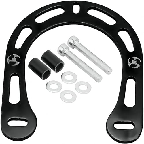 VIFER Fahrradbremskraftverstärker, Aluminiumlegierung Fahrrad V-Bremse Bremskraftverstärker mit Schrauben für Mountainbike (Schwarz)
