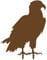 Bellissa Diverse Deko Rost-Figuren Tiere – Lebensgroße Dekotiere Gartenstecker Zaun Corten Edelrost Adler 50 x 40 x 0,2 cm