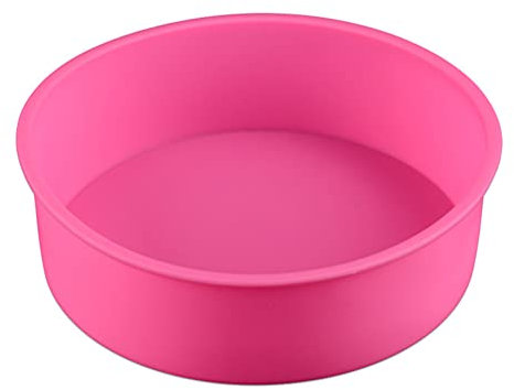 DOITOOL Molde De Pastel Redondo De Silicona De Antiadherente Para Hornear Pasteles y Panes Rápidos Uso Horno y Microondas Fácil Limpieza Color Aleatorio