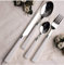 bavaria Set Posate 24 Pezzi Acciaio Inox Manico Lavorato Elegante (Bianco)
