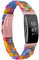 Miimall Kompatibel mit Fitbit Inspire/Inspire HR/Ace 2 Armband, Ultraleicht Harz Resin Ersatzarmband mit Edelstahlschnalle Sport Uhrenarmband Armbänd für Fitbit Inspire/Inspire HR - Regenbogen
