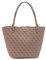 GUESS Alby Toggle Tote Latte Logo