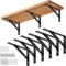 Black Heavy Duty Shelf Brackets with Screws,150mm x 95mm(6 PCS),Used for Radiator.Greenhouse Shelf Brackets(150*95mm 6PCS)