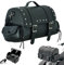 Rexell Motorbike Saddle Bag Leather Motorcycle Trunk Bag Waterproof Saddlebag with Side Pockets Tail Seat Bag Equipment Storage Touring Motorcycle Luggage Black