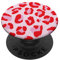 PopSocket PopGrip:Red and Pink Leopard Print Swappable