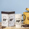 DUSVALLY Ceramic Mug Coffee Mug with Lid and Handle Porcelain Cup with Color Box,17oz.Cow