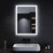SONNI Badspiegel mit Beleuchtung 50x70 cm 3 einstellbare Lichtfarben, Beschlagfrei LED Badspiegel mit Touchschalter kaltweiß Badezimmerspiegel mit Beleuchtung Wandspiegel IP44 Wandschalter