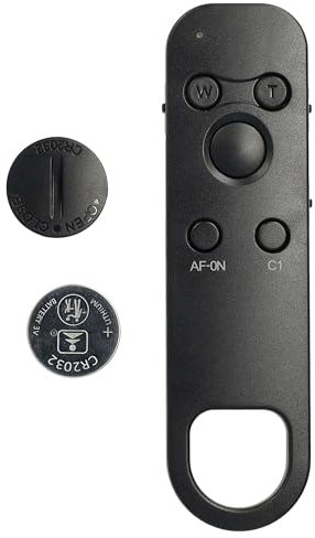 vhbw Fernauslöser Fernbedienung kompatibel mit Sony ZV-1, DSC-RX0M2, DSC-RX100 VII, DSC-RX100M7 Kamera, Zoom-Funktion