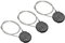 PATIKIL Combination Lock 15 Inch, 3 Pcs 3 Digit Outdoor Waterproof Code Padlock with Wire Rope for Luggage Gym Locker Fence Toolbox Backpack, Black