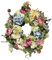 Türkranz, künstlicher Frühlings- und Sommerkranz, Regenbogen-Hortensien, Blumenkranz für Girlande, Haustür, Zuhause, Hochzeit, Festival, Dekoration