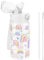 GOPPUS 420ml/14oz Botella Agua Aislada para Niños con Pajita Acero Inoxidable Doble pared Frasco Pequeño con Aislamiento al Vacío Acero a Prueba Fugas Frasco Bebida Doble pared Pequeños Termo sin BPA