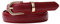 EFLAL 105–130cm, mehrfarbiger Damengürtel mit Dornschließe, dünner Ledergürtel mit D-förmiger Legierungsschnallendekoration, Weinrot