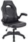 T-THREE.Gaming chair, PU leather ergonomic office swivel seat with lumbar support, executive chair, padded armrests and cushion, ideal for home office(Black)