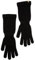 KNITAS Langes Handgelenk Gestrickte Fingerhandschuhe aus Wolle für Dammen I Warme Einlagige Winterhandschuhe I Bequeme Super Weiche Handschuhe in der Farbe Schwarz - Größe 8