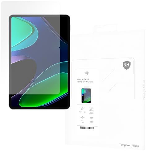 Cazy Protection d’Écran compatible avec Xiaomi Pad 6 - Protection d’Écran en Verre pour Tablette