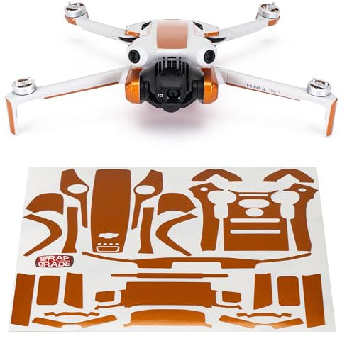 WRAPGRADE Skin Kompatibel mit DJI Mini 4 Pro | Accent Color (Butterfly Copper)