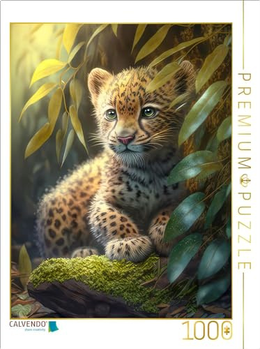 CALVENDO Puzzle Geopardbaby | 1000 Teile Lege-Größe 64 x 48 cm Foto-Puzzle für glückliche Stunden