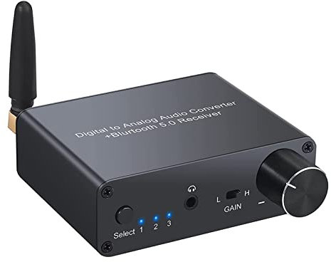 HDMI-Switch-Splitter, 192k Bluetooth-kompatibel Konverter Mit Kopfhörer Amp Digital-Analog-Konverter 3,5mm Audio Adapter Unterstützung AAC Home audio Einfach einzurichten