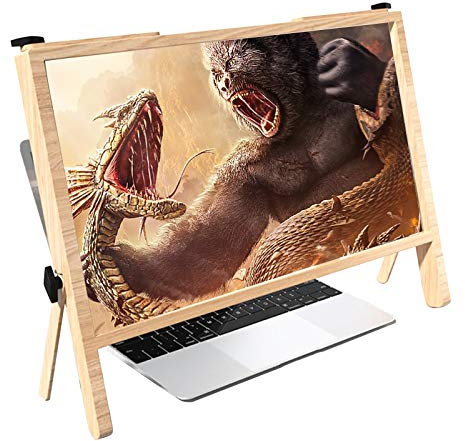 DameCo Laptop 3D 21 Zoll Laptop-Computer-Bildschirmlupe, Laptop-Computer-Bildschirmlupe, Expander, Halterungslupen, ultraklare Projektor-Bildschirmvergrößerung, tragbarer Verstärker Interesting