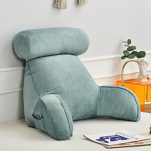 ASIAD Reading pillow bed wedge, Large backrest for adults with neck pillow and armrests, back support for standing up in bed Read, relax, watch TV,5