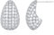 WEGOLIMME Damen Tropfen Ohrringe Silber 925 Ohrstecker Hochzeit Schmuck Damenohrringe Brautschmuck Mama Geschenke für Frauen Mutter Freundin Geburtsta Geburtstagsgeschenk Jahrestag Geschenk für Sie