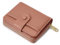 ANYWN Porte Feuille pour Femme, Petit Porte Monnaie Femme en Cuir Souple, Portefeuille Femme Petit Format avec Grand Compartiment à Monnaie zippé, Rose