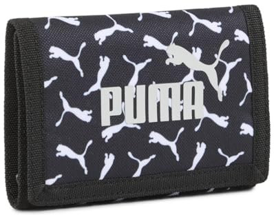 Puma PUMA Phase AOP Geldbörse für Kinder, Unisex, faltbar, Kunstleder, 100 g, 10 x 5 x 10 cm, Schwarz