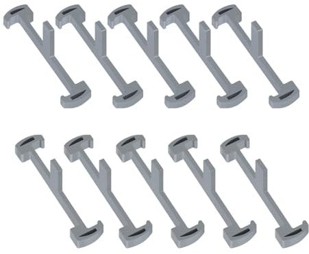 10pcs Plastic Linear Shower Drain Tile Tray Supporter, Shower Drain Clip for EXF Offset Linear Drain