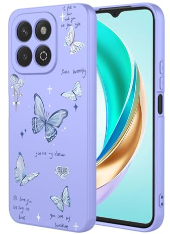 BORYA Silicone Cover per Honor X6b 4G, Ultra Sottile Antiurto Morbida Antigraffio Premio TPU Custodia, Elegante Semplice Colore Modello Caso con Fodera Microfibra. P8