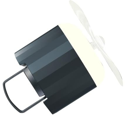 PAMENET Ventilatore da con luce, ventilatore ricaricabile, ventilatore alimentato tramite USB con luce e gancio, ventilatore tenda per ventilatore da , ventilatore da tavolo