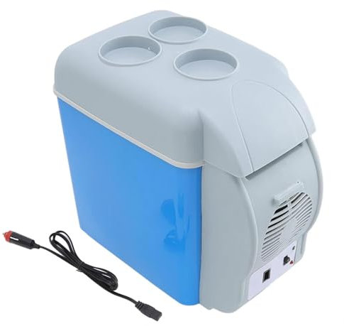 Wizvox RéFrigéRateur CongéLateur Portatif, 7.5L, Voiture 12v,Faible Bruit RéFrigéRateur Portatif, Fonction Refroidissement Et Chauffage Frigo Camping Car, pour Tous Les VéHicules 12v
