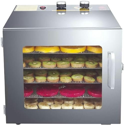 ZHJOPP Dried Fruits Mac, Food Dehydrator With 6 -Layer Of Stainless Steel, Fruit And Vegetable Dryer, Very Suitable For Healthy Refrigeries