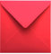 Netuno 25 quadratische Briefumschläge Rot 11 x 11 cm 120g Malmero Vermillon elegante rote Umschläge farbig für Hochzeit Geburtstag Weihnachtskarten Einladungskarten edle Kuverts quadratisch