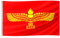 Murago - Aramäische Fahne ca. 60 x 90cm mit Ösen - Aramäer Suryoyo Flagge klein Hissflagge Hissfahne