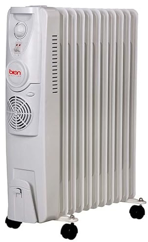 bion electrics Radiatore ad olio 11 elementi Bento 2500 Watt, termostato regolabile