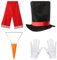 Winterkostüm Schneemann, Frost, Weihnachten, Spielzubehör, Karotte, Nasenschal, Handschuhe, Pompons, Bälle, Tutus Rock
