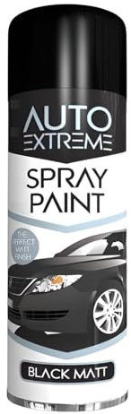 MIXEL All-Purpose Black Matte Spray Paint, Fast-Drying, Long-Lasting, Excellent Adhesion Coverage, Protective Coating Against Moisture, Rust, And UV Exposure (1PCS)