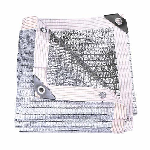 Toile d'ombrage en aluminium, 95% d'ombrage avec œillets renforcés, protection solaire cryptée et épaisse pour la maison, le balcon, la cour, le carport, l'ombrage des plantes, l'isolation thermique(2
