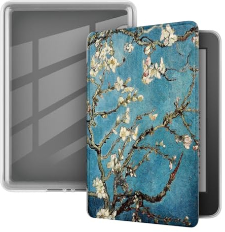 Akacy Coque transparente et souple pour Amazon Kindle Paperwhite avec 5ème 6ème 7ème génération (version 2012/2013/2015), fine et légère, housse imperméable (7)