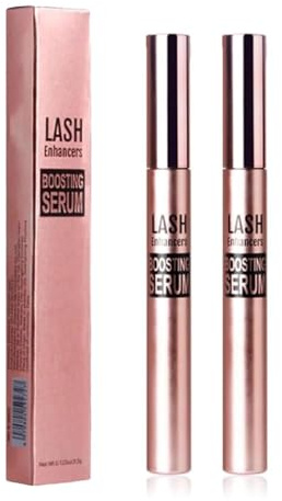 Daislashes Wimpernserum, Wimpernprimer mit Pinsel, sichere und sanfte Wimpernpflege, sorgt für länger, vollere und dicker aussehende Wimpern, Glanz und Pflege, nicht klebrig (2PCS)