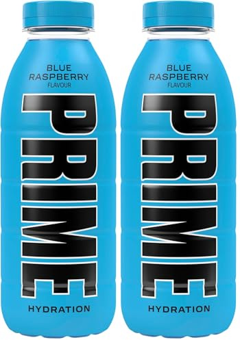 No Brand prime Blue Raspberry Flavored Refreshing Drink Bottle 500ml (Pack of 2)
