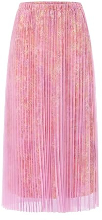 RICHROYAL Midi Plisseerock mit Blumenprint