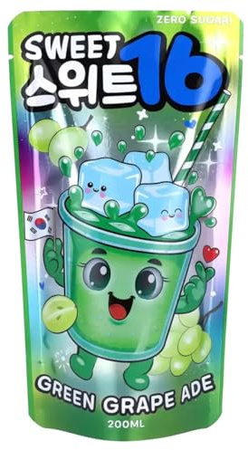 Sweet16 Grüne Traubenlimonade Green Grape Ade zuckerfrei 200ml
