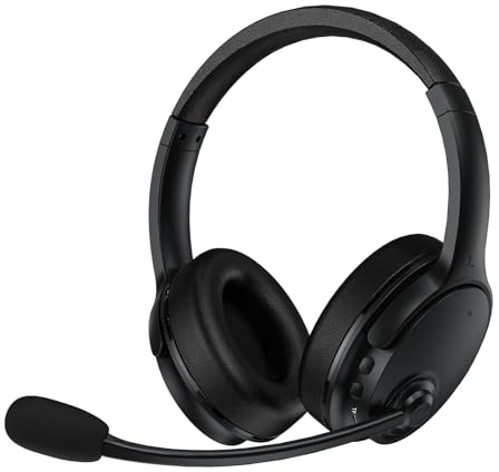 Memory-Lern-Kopfhörer, Bluetooth 5.3 mit Echtzeit-Echo für Leseübungen, Sprachtraining & Multisensorisches Lernen, 20H Akku, Verzögerungsfreier Over-Ear-Kopfhörer mit Mikrofon für Autismus & ADHS