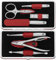 ZWILLING Maniküreset (7 Teilig, umfassende Nagelpflege und Pediküre, Echt Leder Etui, Präzise, Geschenkset, mit Nagelzange), Premium, Rot