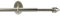 Liedeco Scheibenstange Lyon, 8 mm Cafehausstange edelstahl optik, 060-110 cm ausziehbar
