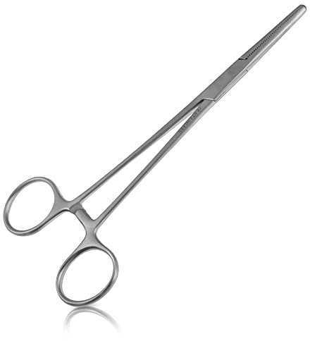 May Klemme mit Sperre (Edelstahl) | Gerade (17,5cm) | Vielseitig für Pflege, Hobby & Handwerk