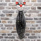 Gartenstecker-Gartendekoartion-Keramik-Katze von Tangoo schwarz Effekten in gold