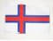AZ FLAG - Drapeau Iles Féroé - 45x30 cm - Pavillon Féroïen 100% Polyester Avec Deux Cordelettes - 20g