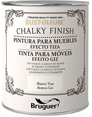 Rust-Oleum Bruguer Chalky Finish pintura para muebles Blanco Tiza 750ml